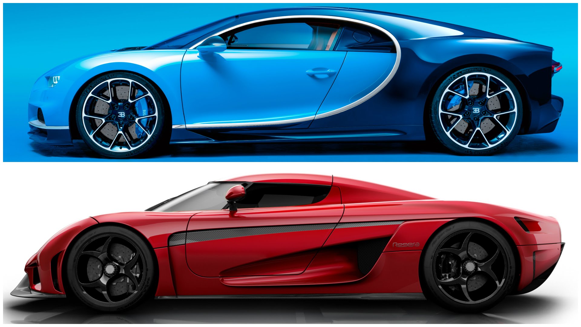 Supecars Bugatti Chiron Vs Koenigsegg Regera